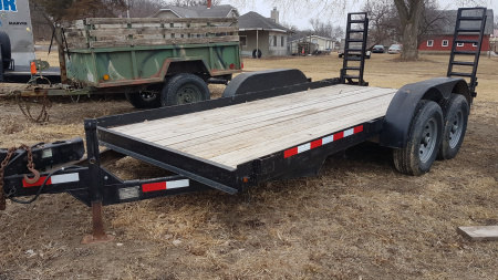 Used Cronkhite 80" x 16 Skid Steer Trailer