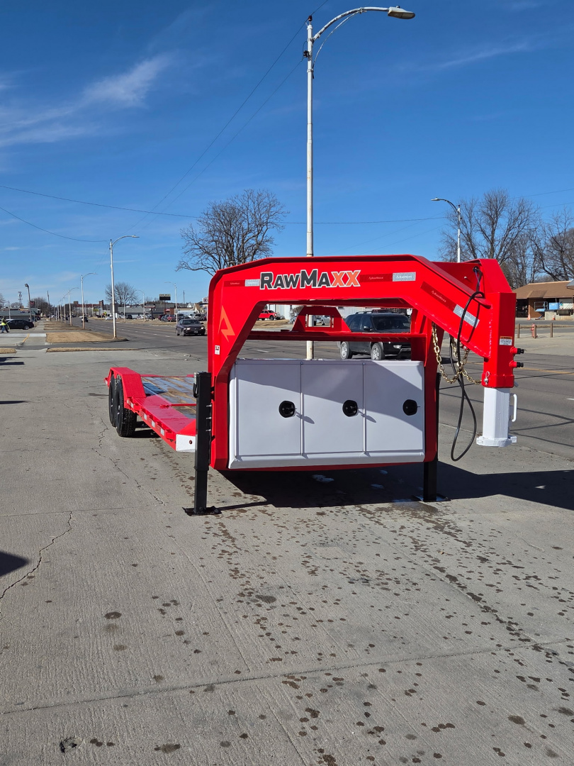 New 2026 RawMaxx 24' GTX GN 14K TILT Equipment Trailer