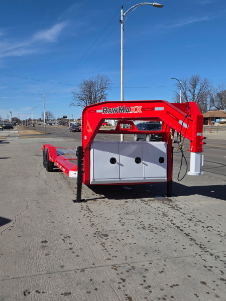 New 2026 RawMaxx 24' GTX GN 14K TILT Equipment Trailer