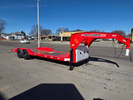 New 2026 RawMaxx 24' GTX GN 14K TILT Equipment Trailer