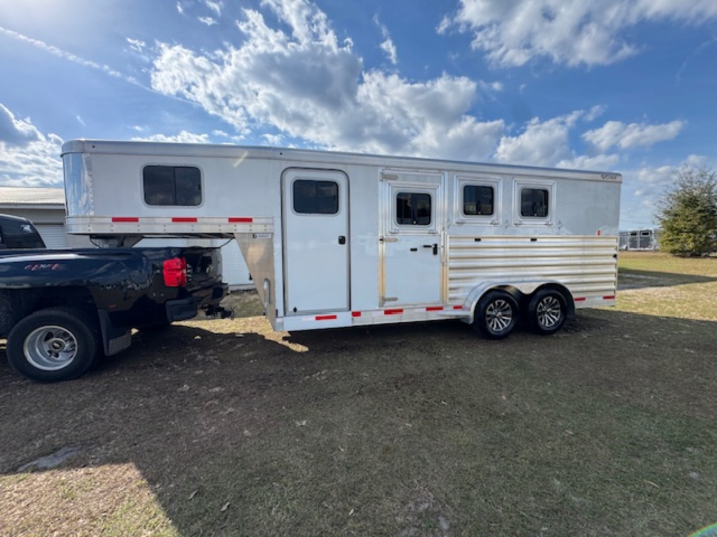 Used 2024 Exiss Trailers 2024 Exiss 7300 GN IN STOCK Horse Trailer