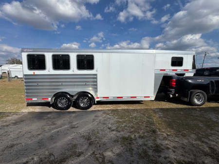 Used 2024 Exiss Trailers 2024 Exiss 7300 GN IN STOCK Horse Trailer