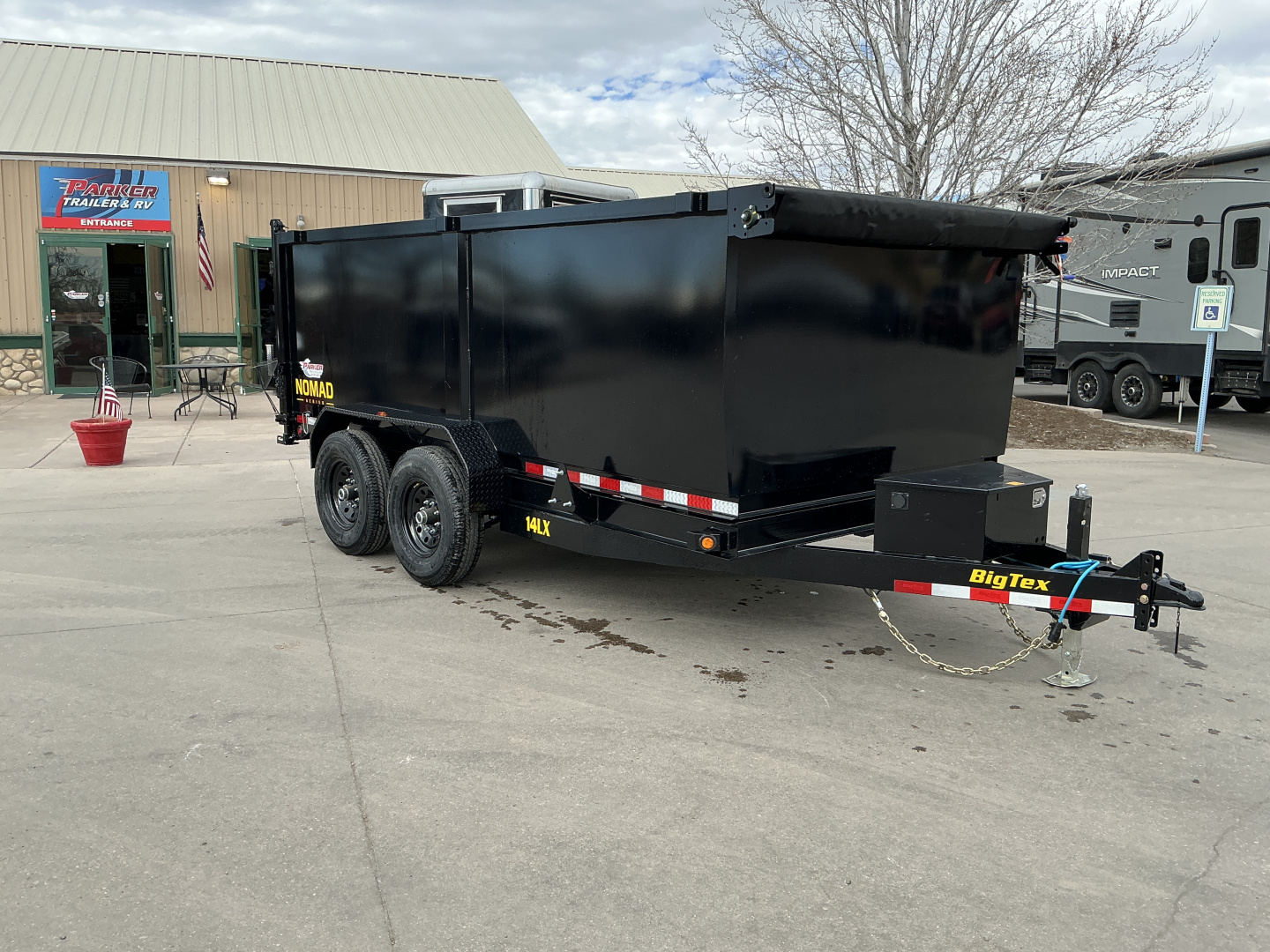 New 2026 Big Tex Trailers 14LX-14C4A-BK Dump Trailer