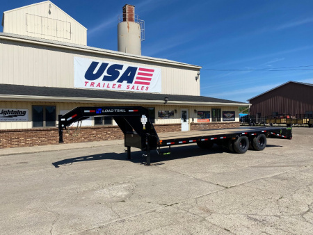 New 2025 Load Trail 102X25 Low-Pro 24k w/Max Ramps Gooseneck Trailer