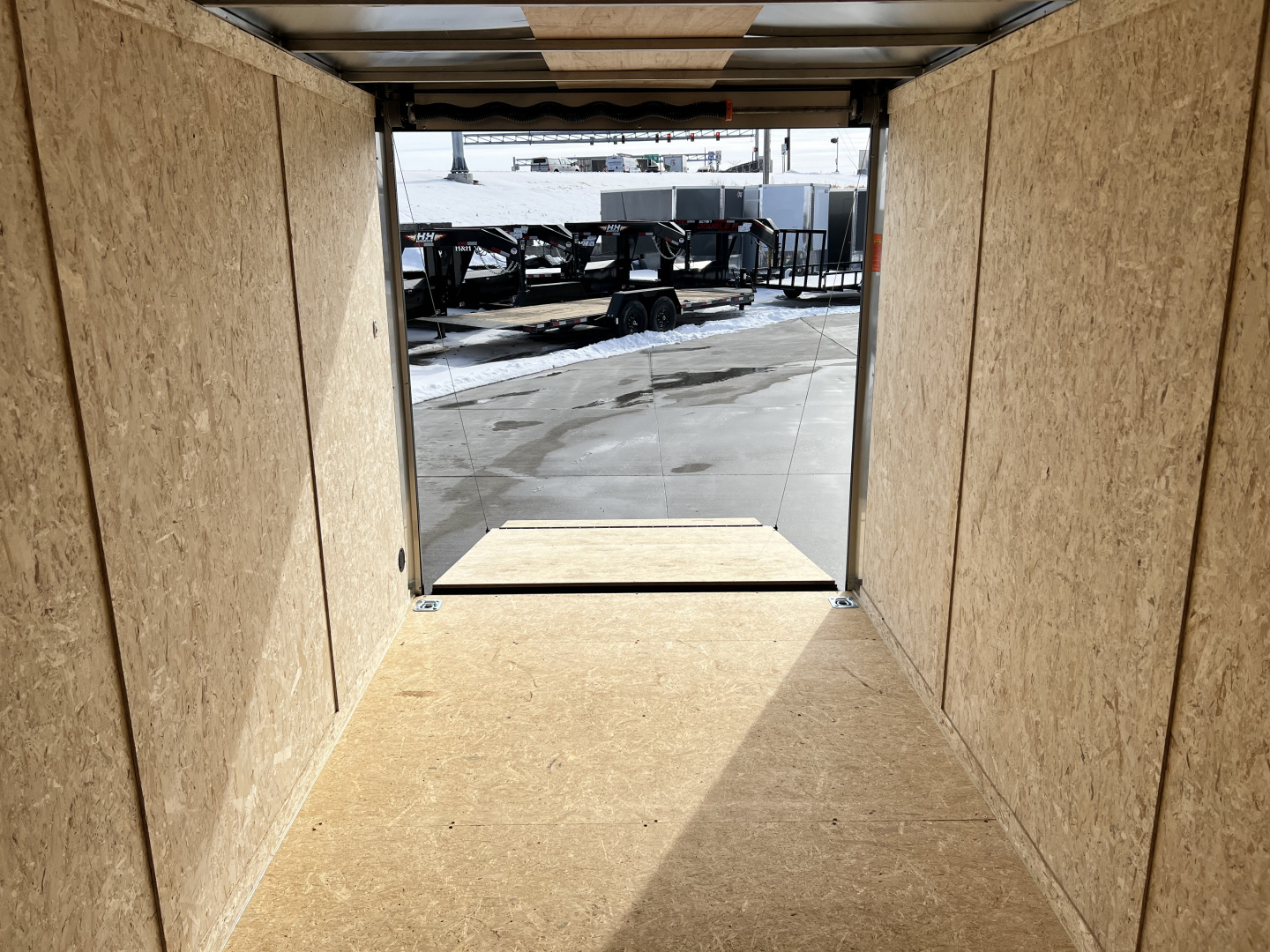 New NEW 2026 Formula 7x14 +V Traverse, 7’ TALL 80.5” Rear door open height BLACKOUT EDITION Rear Ramp Enclosed Cargo Trailer
