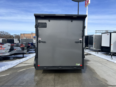 New NEW 2026 Formula 7x14 +V Traverse, 7’ TALL 80.5” Rear door open height BLACKOUT EDITION Rear Ramp Enclosed Cargo Trailer