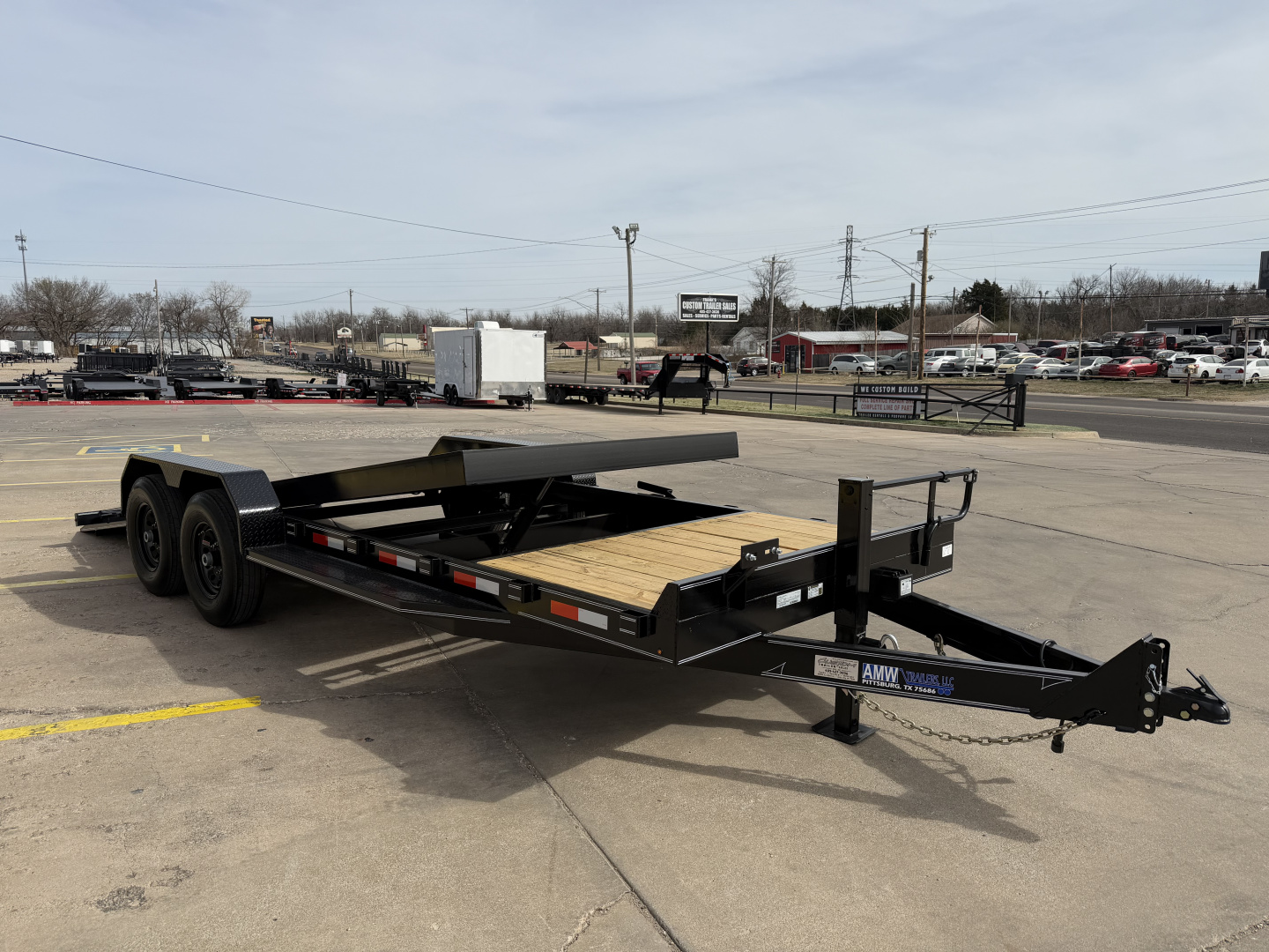 New 2026 AMW Trailers 22 X 83 TANDEM AXLE 14K EQUIPMENT TILT DECK TRAILER Equipment Trailer