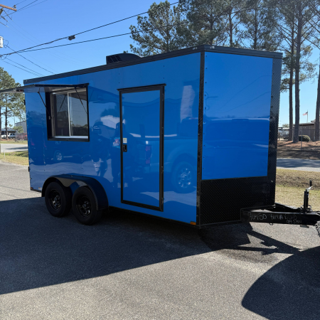 Used 7X14TA Blue Concession Trailer
