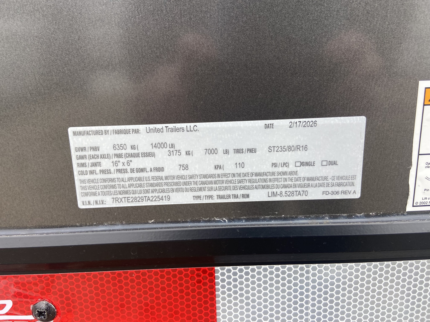 New United Limited 28' Racing Trailer