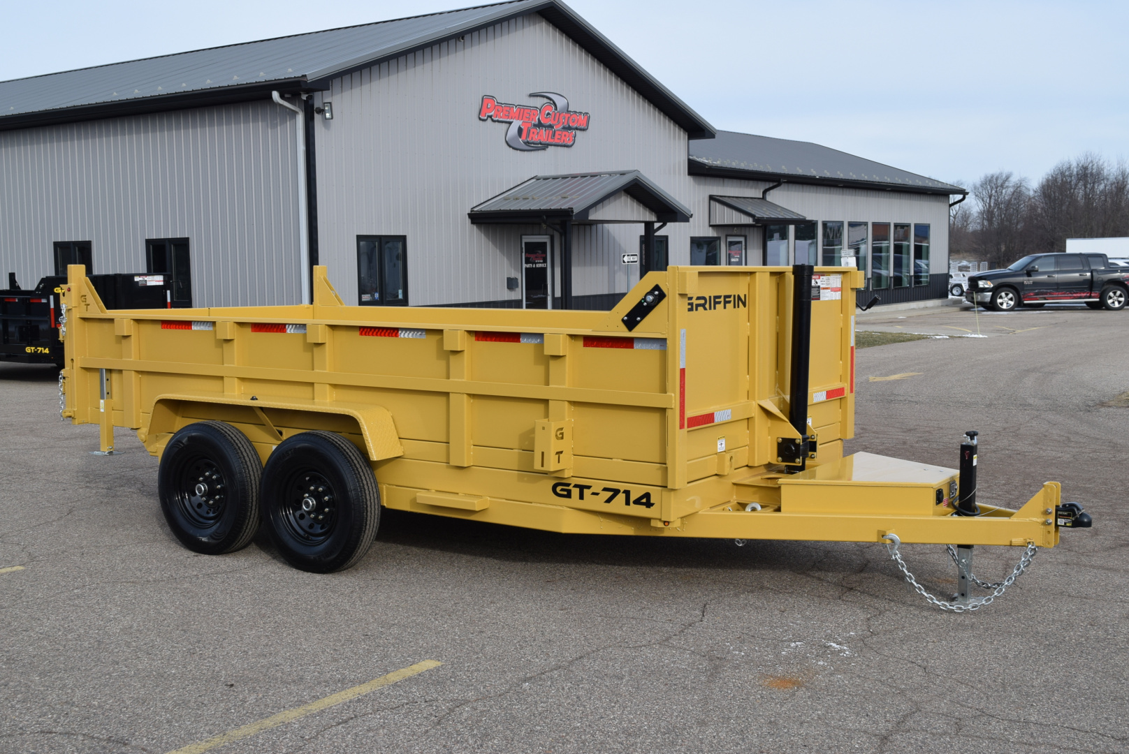 New GRIFFIN 7x14 14K DUMP TRAILER w/ TELESCOPING CYLINDER