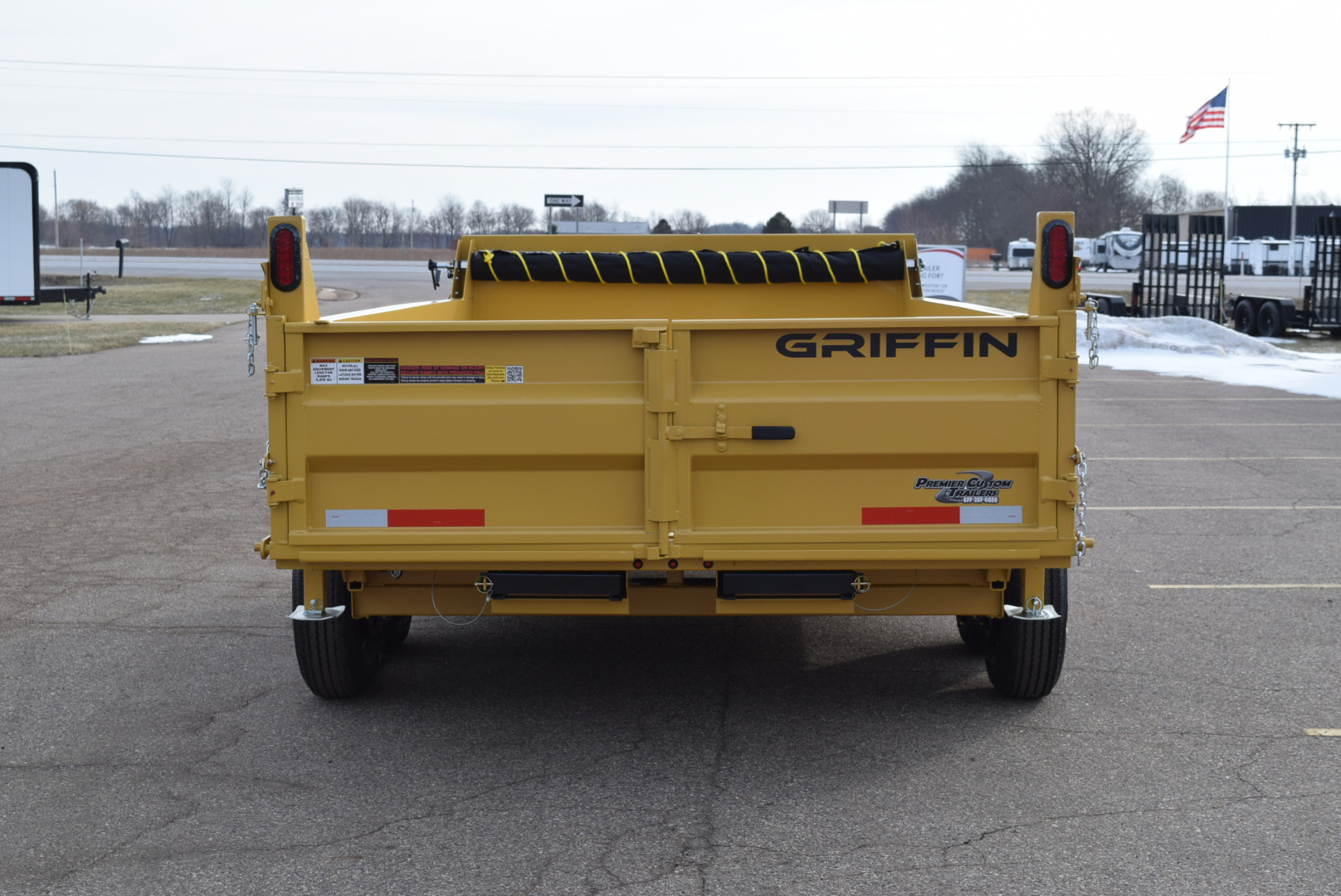 New GRIFFIN 7x14 14K DUMP TRAILER w/ TELESCOPING CYLINDER