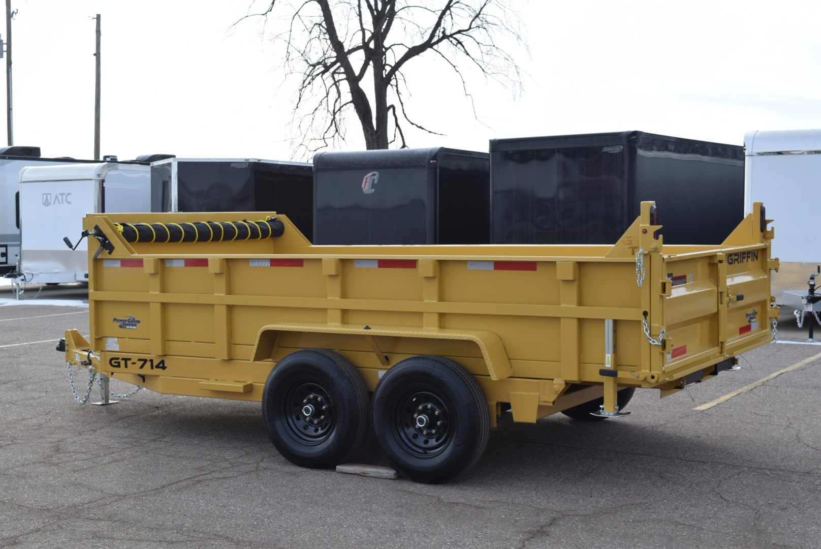 New GRIFFIN 7x14 14K DUMP TRAILER w/ TELESCOPING CYLINDER