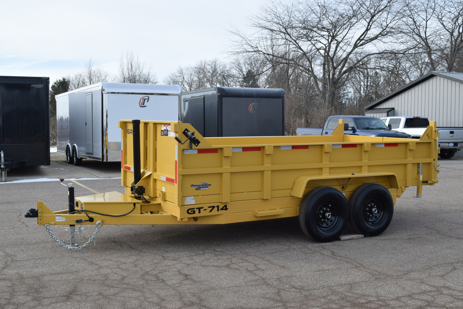 New GRIFFIN 7x14 14K DUMP TRAILER w/ TELESCOPING CYLINDER