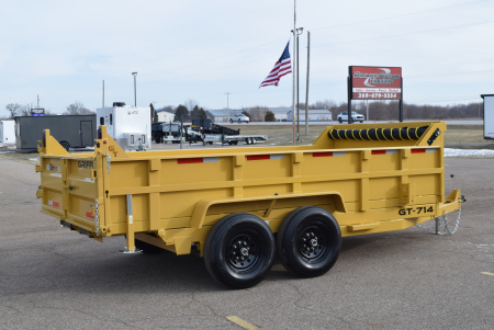 New GRIFFIN 7x14 14K DUMP TRAILER w/ TELESCOPING CYLINDER