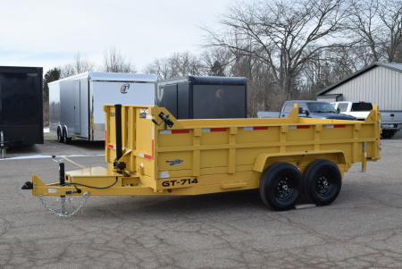 New GRIFFIN 7x14 14K DUMP TRAILER w/ TELESCOPING CYLINDER