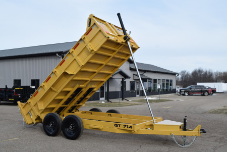 New GRIFFIN 7x14 14K DUMP TRAILER w/ TELESCOPING CYLINDER