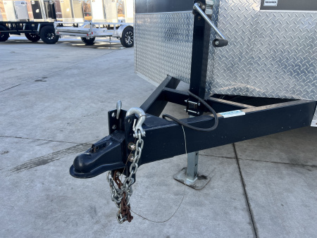 Used USED 2020 AERO 8.5x24 + 2’V, 7’ TALL, WHITE Interior, QUALITY Enclosed Rear Ramp Car Hauler Cargo Trailer