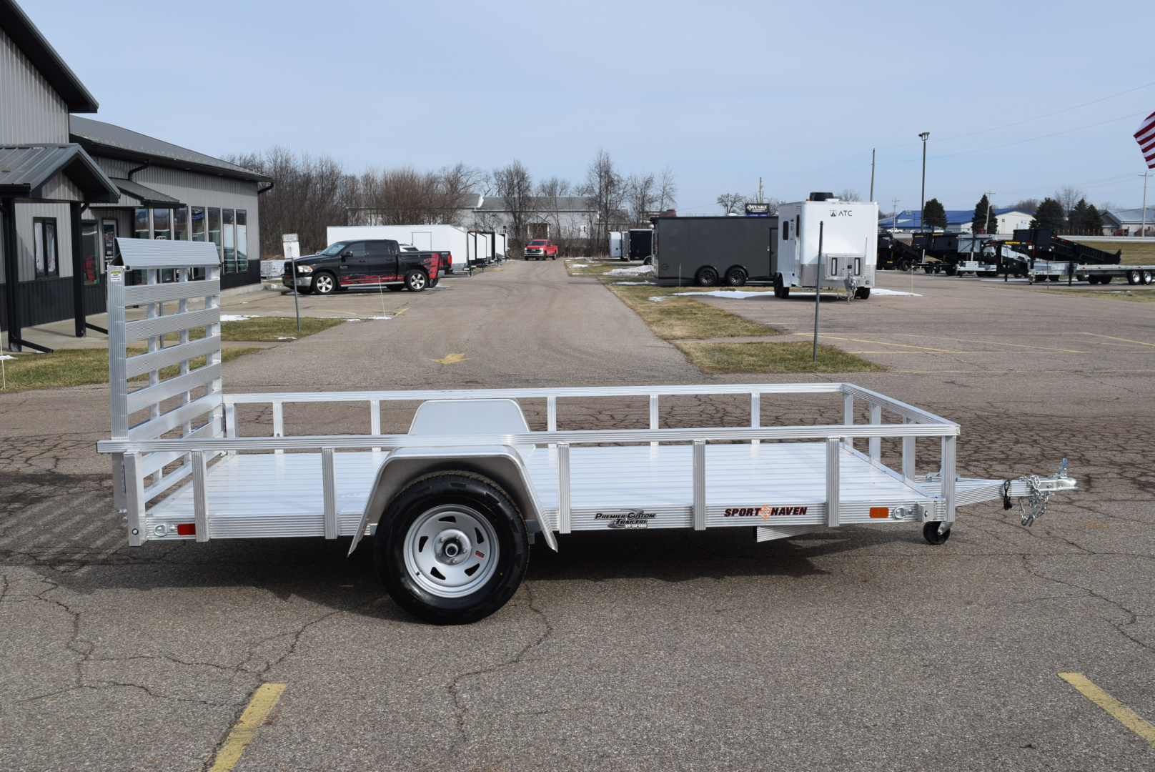 New 2026 Sport Haven 6x12 Aluminum Utility Trailer