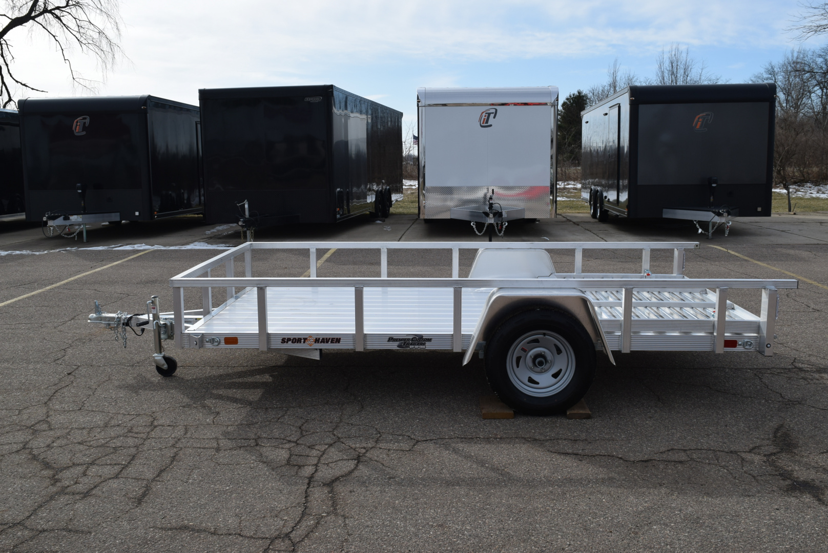 New 2026 Sport Haven 6x12 Aluminum Utility Trailer