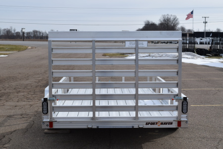 New 2026 Sport Haven 6x12 Aluminum Utility Trailer