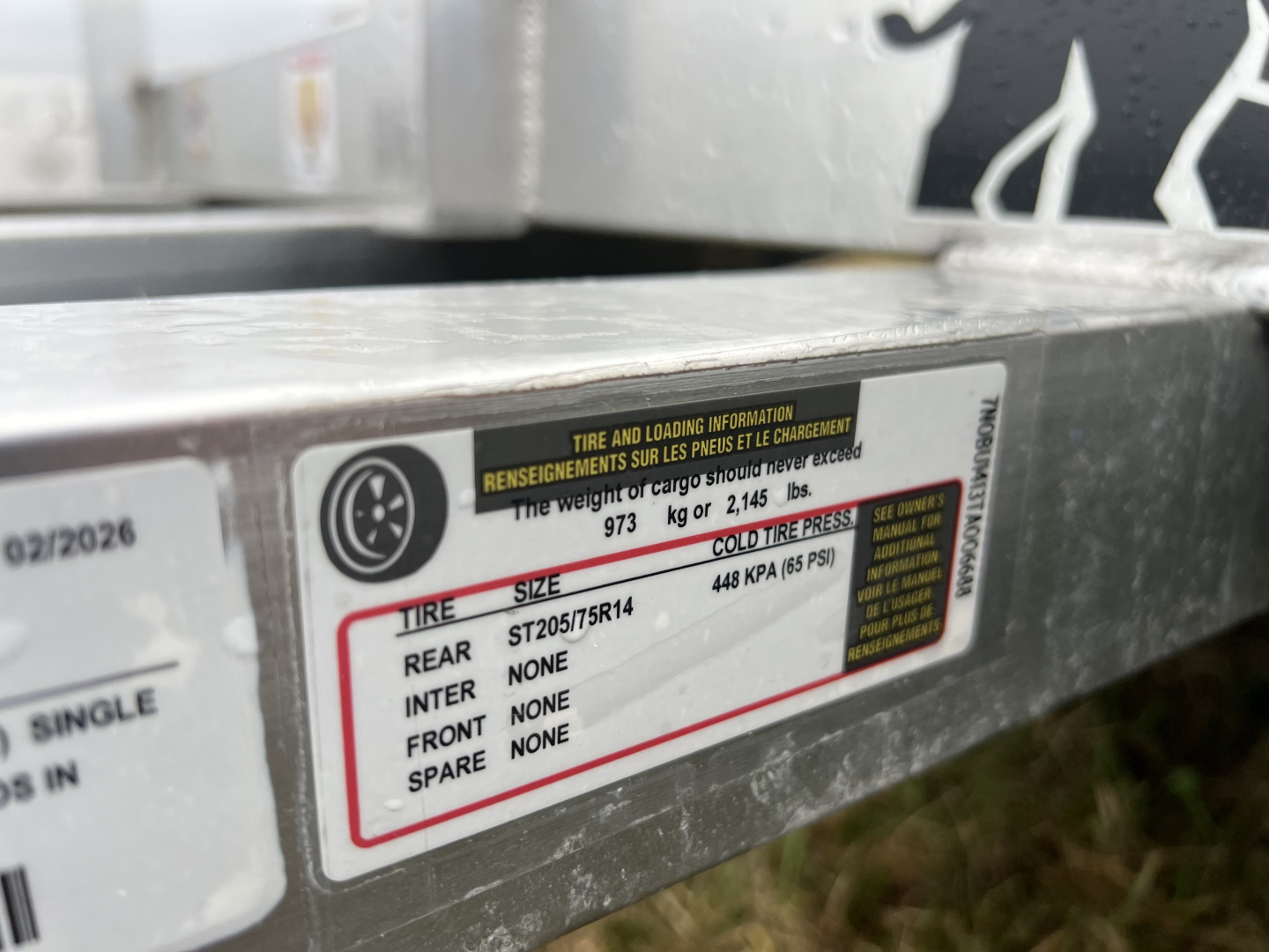 New 2026 Black Rhino LS 7x14 3K Utility Trailer