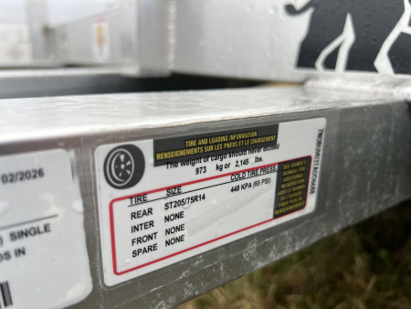 New 2026 Black Rhino LS 7x14 3K Utility Trailer