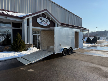 New ATC 7'6"' x 14' + 2' V-Nose Enclosed Cargo Trailer with Ramp Door 7.7K