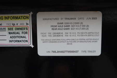 Used Repo 2023 Trail Maxx 40' Flatbed Flatbed Trailer