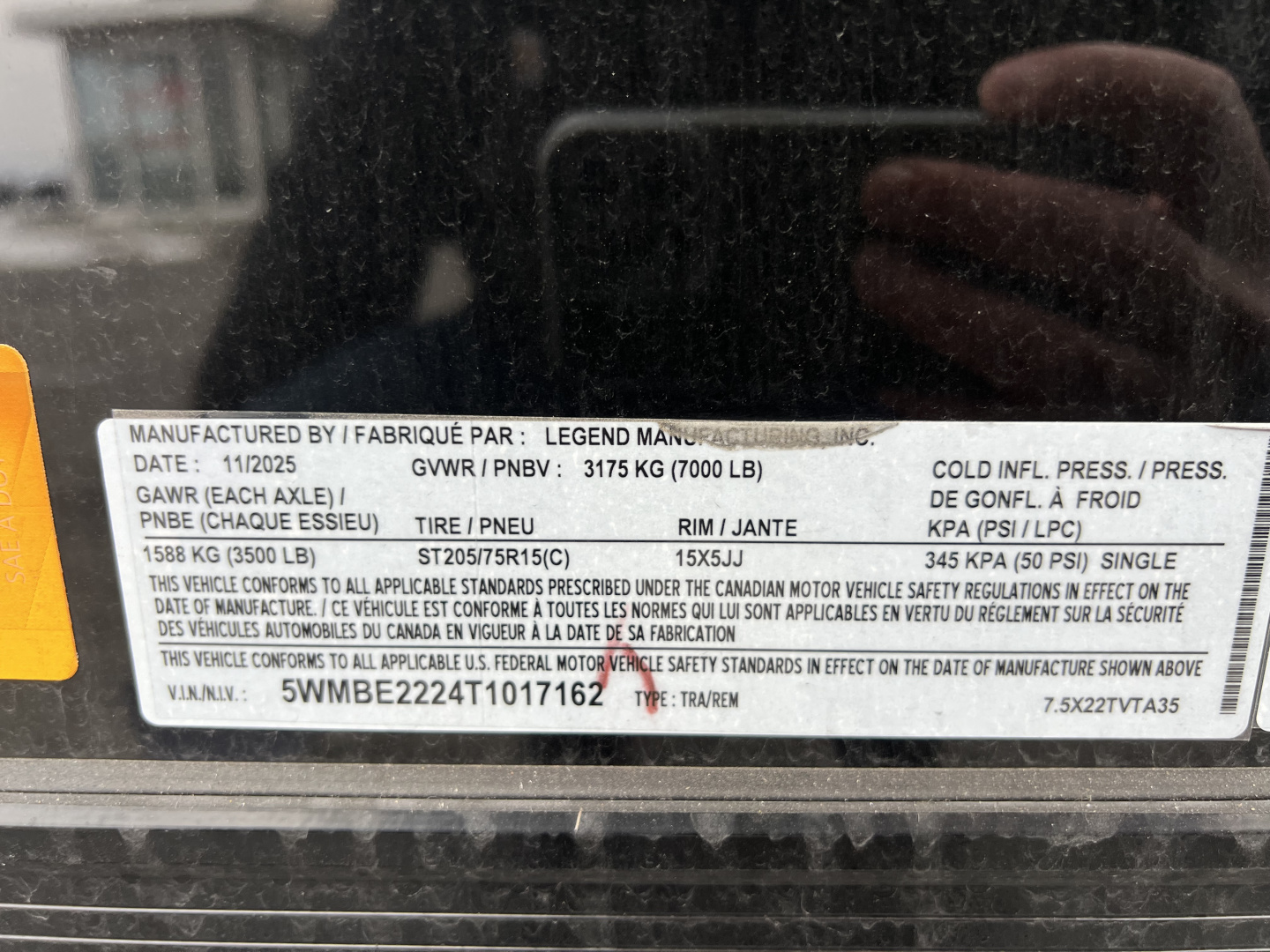 New 2026 Legend Trailers 7.5x20 Thunder Series Cargo / Enclosed Trailer