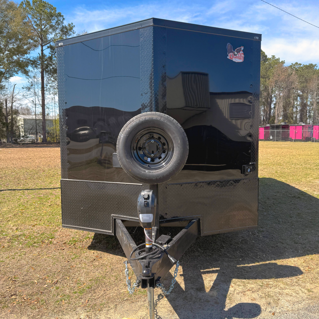 New 8.5X32TTA3 Black Hybrid Porch Trailer