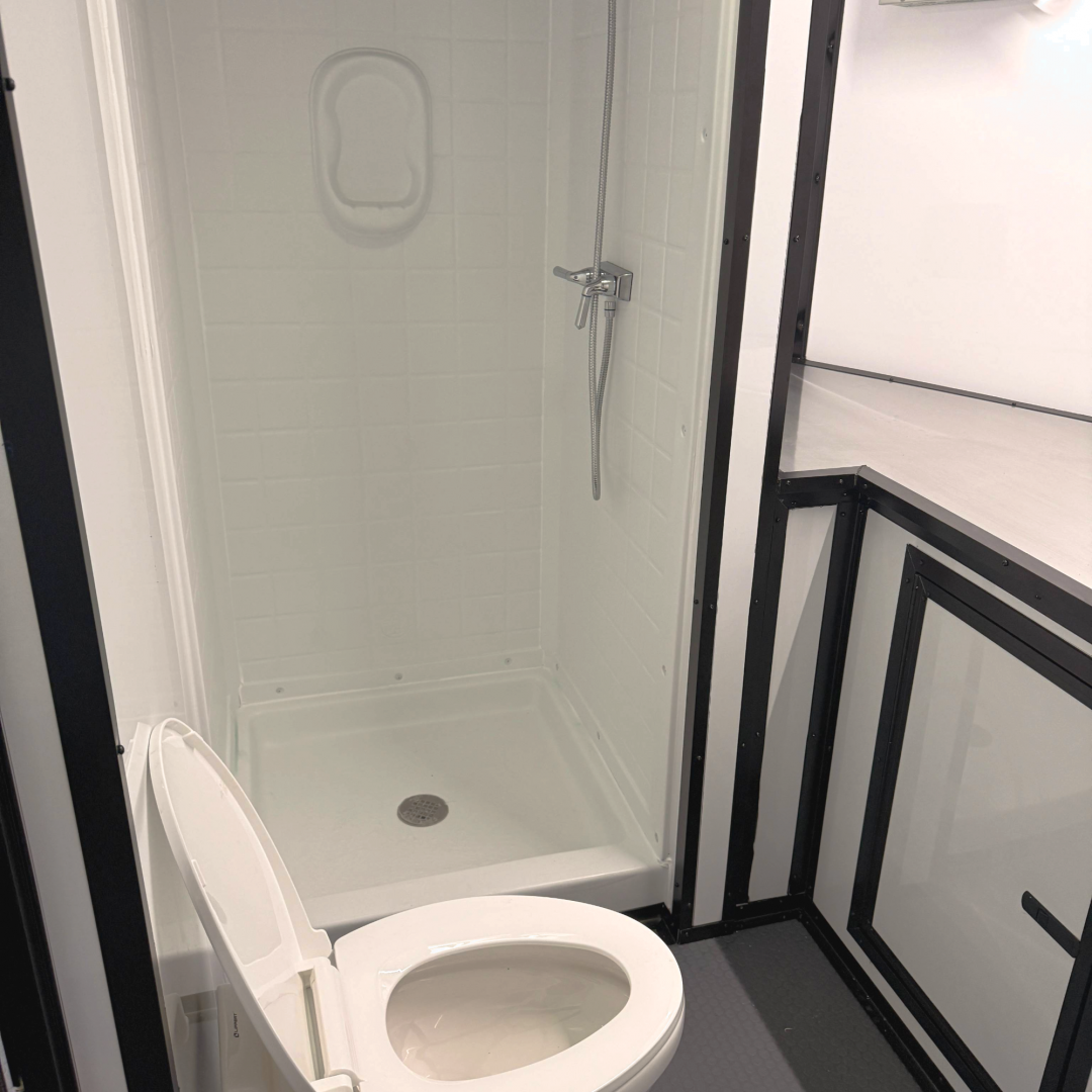 New 8.5X32TTA3 Black Hybrid Porch Trailer