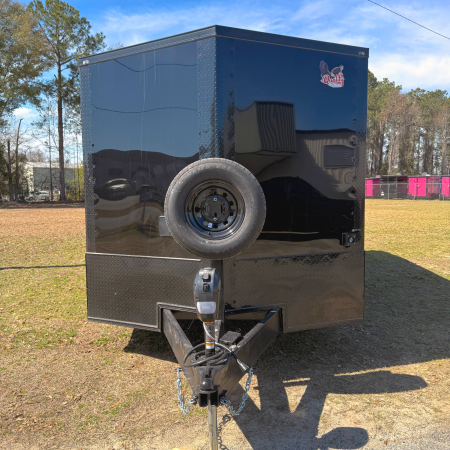 New 8.5X32TTA3 Black Hybrid Porch Trailer