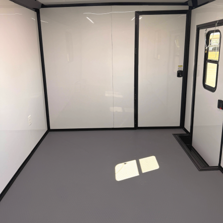 New 8.5X32TTA3 Black Hybrid Porch Trailer