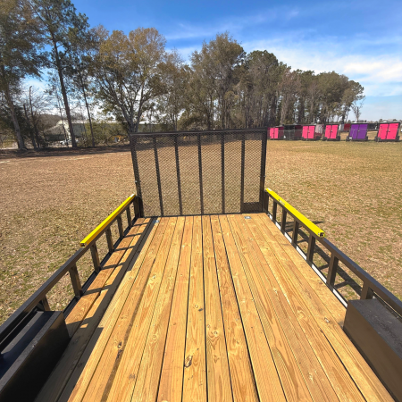 New 8.5X32TTA3 Black Hybrid Porch Trailer