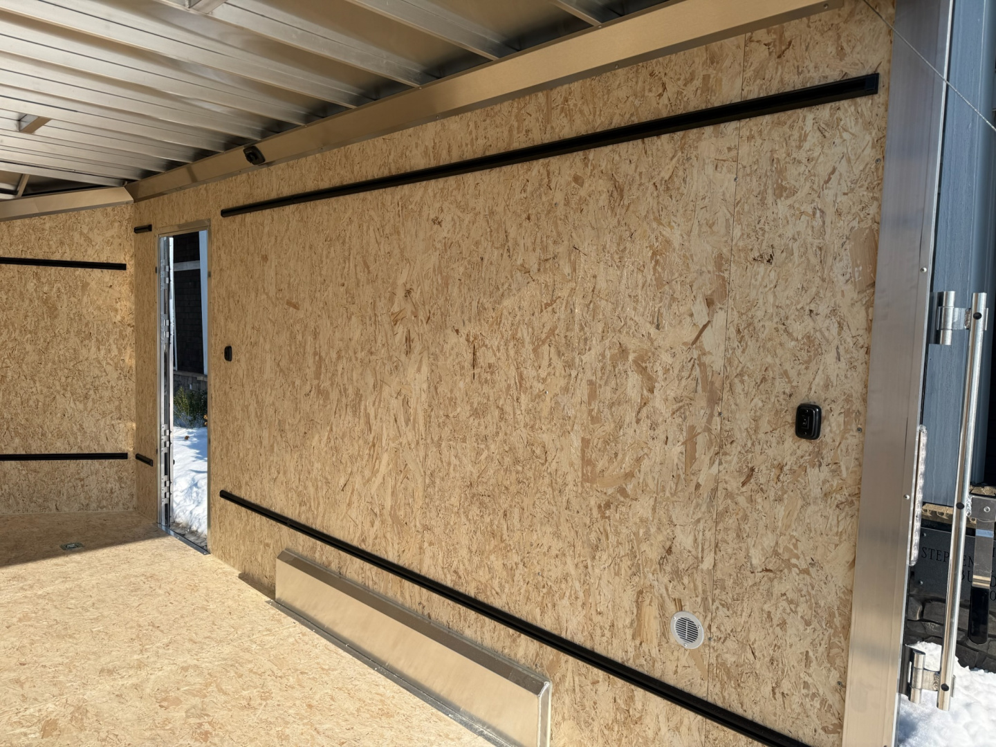 New ATC 7'6"' x 16' + 2' V-Nose Enclosed Cargo Trailer with Ramp Door 7.7K