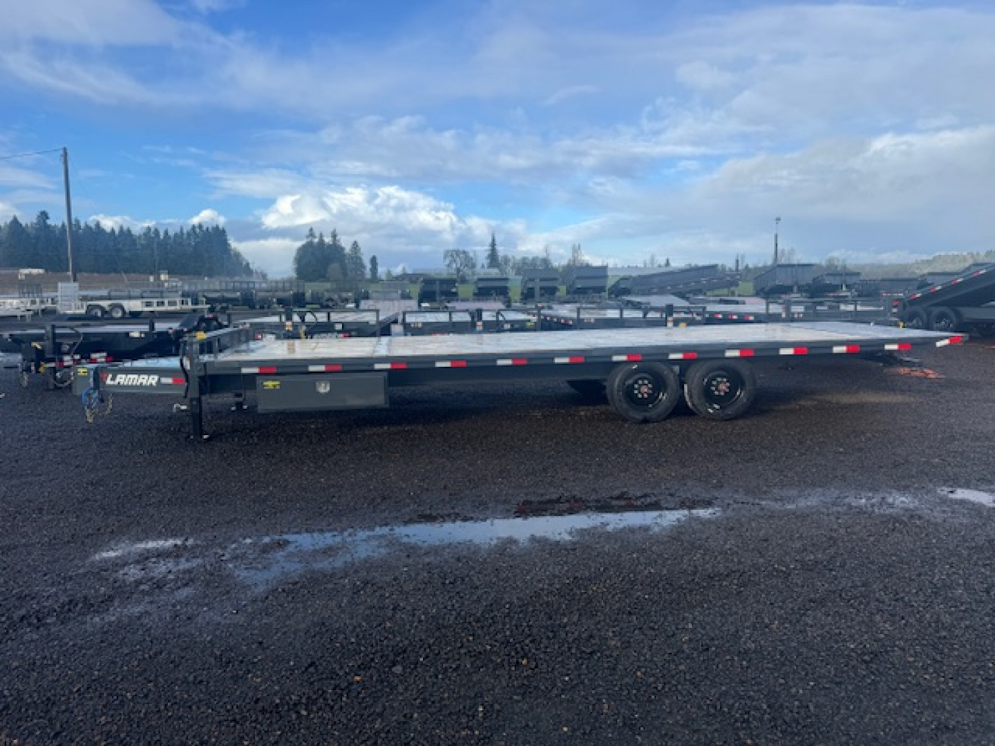 New 2026 LAMAR TRAILERS FA 102x26 21K FULL POWER Tilt Trailer