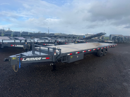 New 2026 LAMAR TRAILERS FA 102x26 21K FULL POWER Tilt Trailer