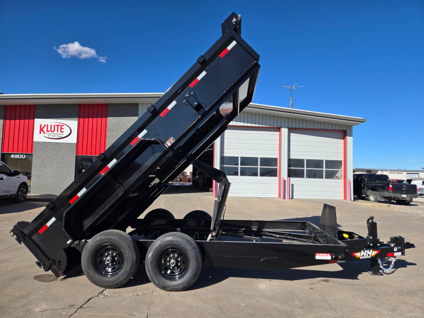 New 2026 H&H Trailers 83x14 Industrial Dump Trailer 14K Scissor Dump Trailer