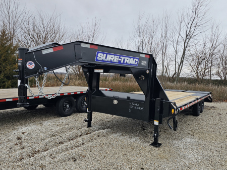 New 2026 Sure-Trac 8.5 x 25 (20+5) 15K Std Duty Low Profile Gooseneck Deckover Trailer