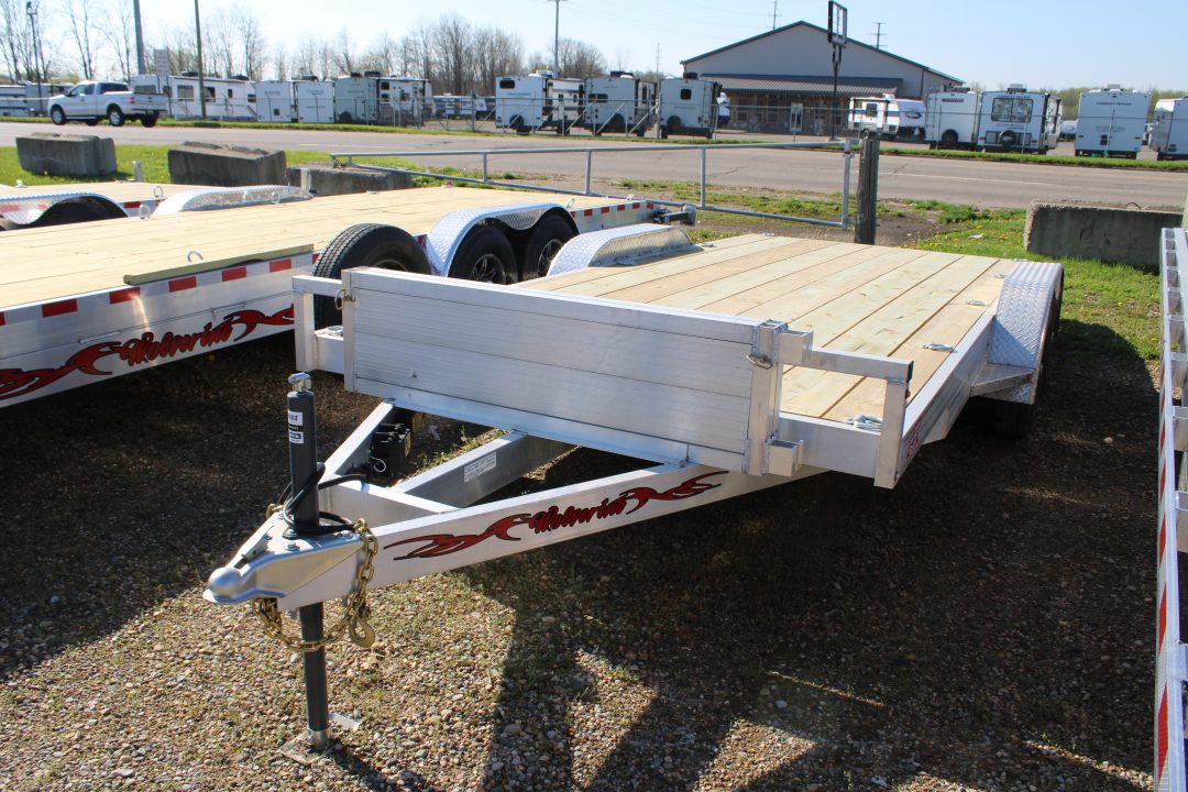 New 2026 Wolverine Trailers 7X18 7K GVWR ALUMINUM STOCK ID 6173 Utility Trailer
