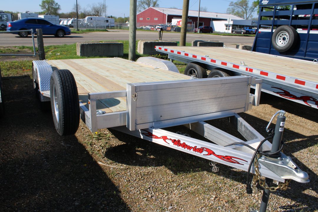 New 2026 Wolverine Trailers 7X18 7K GVWR ALUMINUM STOCK ID 6173 Utility Trailer