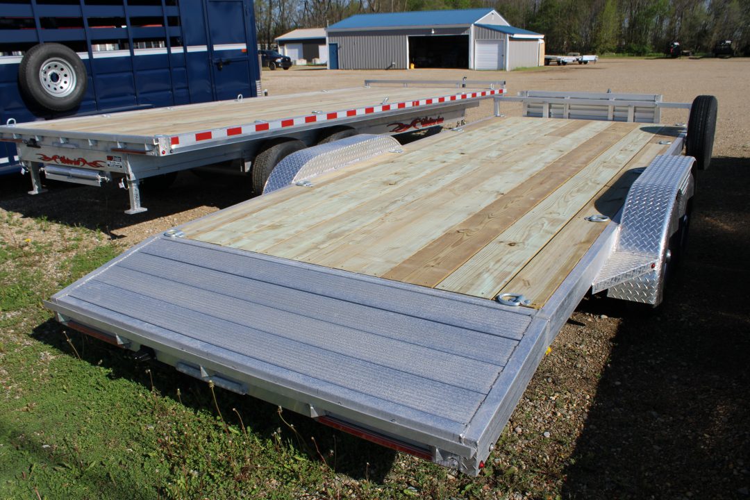New 2026 Wolverine Trailers 7X18 7K GVWR ALUMINUM STOCK ID 6173 Utility Trailer