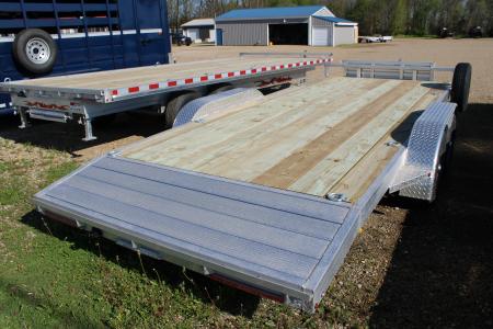 New 2026 Wolverine Trailers 7X18 7K GVWR ALUMINUM STOCK ID 6173 Utility Trailer