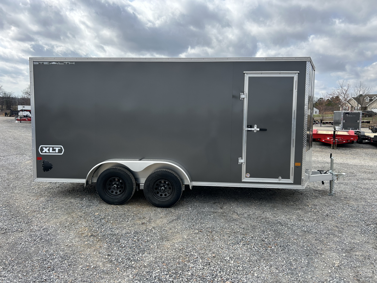 New 2026 ALCOM 7'x16' Aluminum Enclosed Trailer
