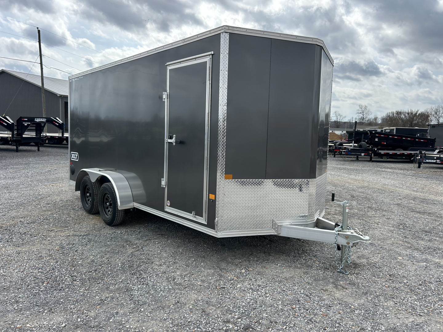New 2026 ALCOM 7'x16' Aluminum Enclosed Trailer
