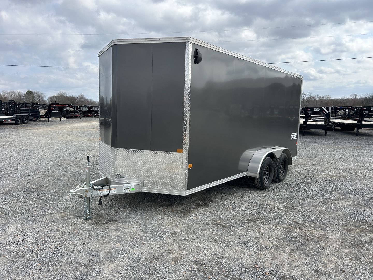 New 2026 ALCOM 7'x16' Aluminum Enclosed Trailer