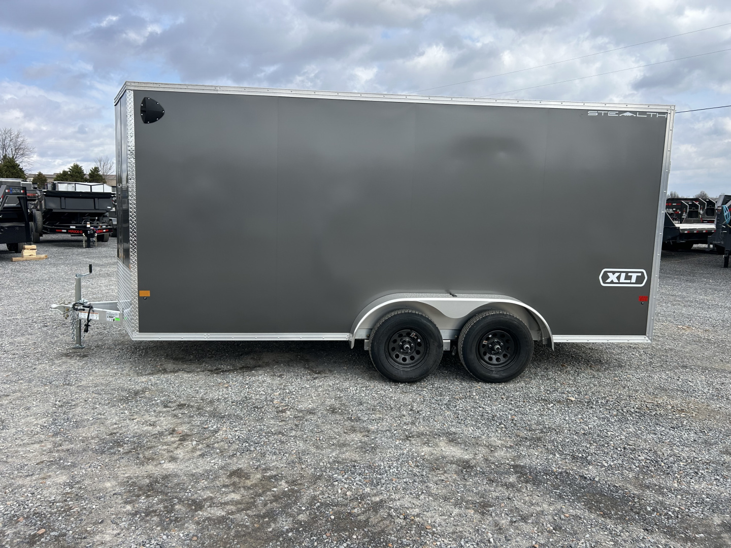 New 2026 ALCOM 7'x16' Aluminum Enclosed Trailer