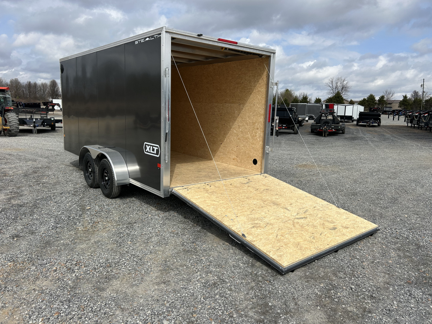 New 2026 ALCOM 7'x16' Aluminum Enclosed Trailer