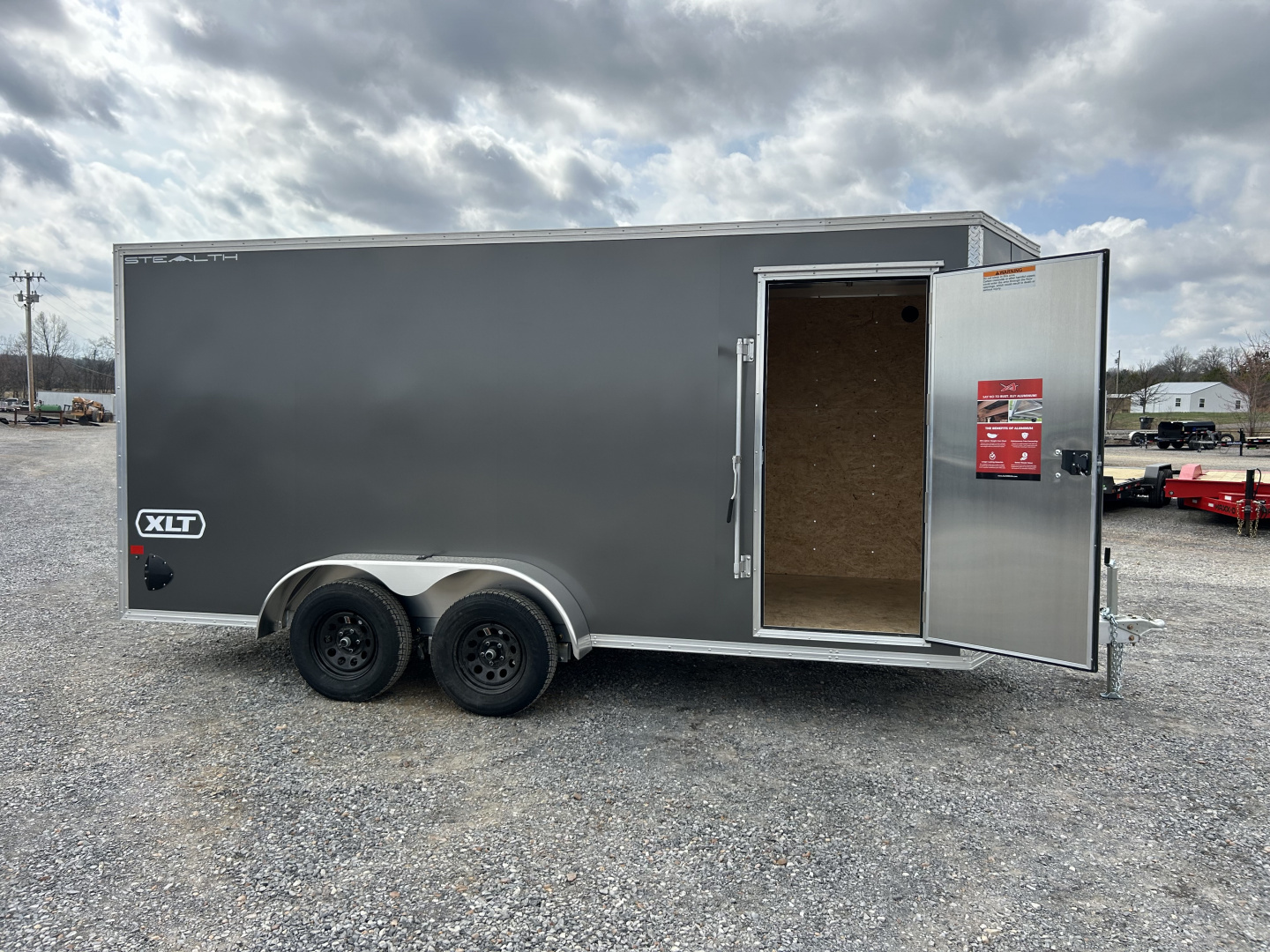 New 2026 ALCOM 7'x16' Aluminum Enclosed Trailer