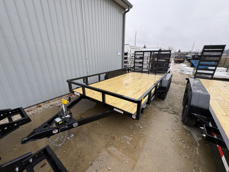 New 2026 Sure-Trac 7X14 TUBE TOP 7K Utility Trailer